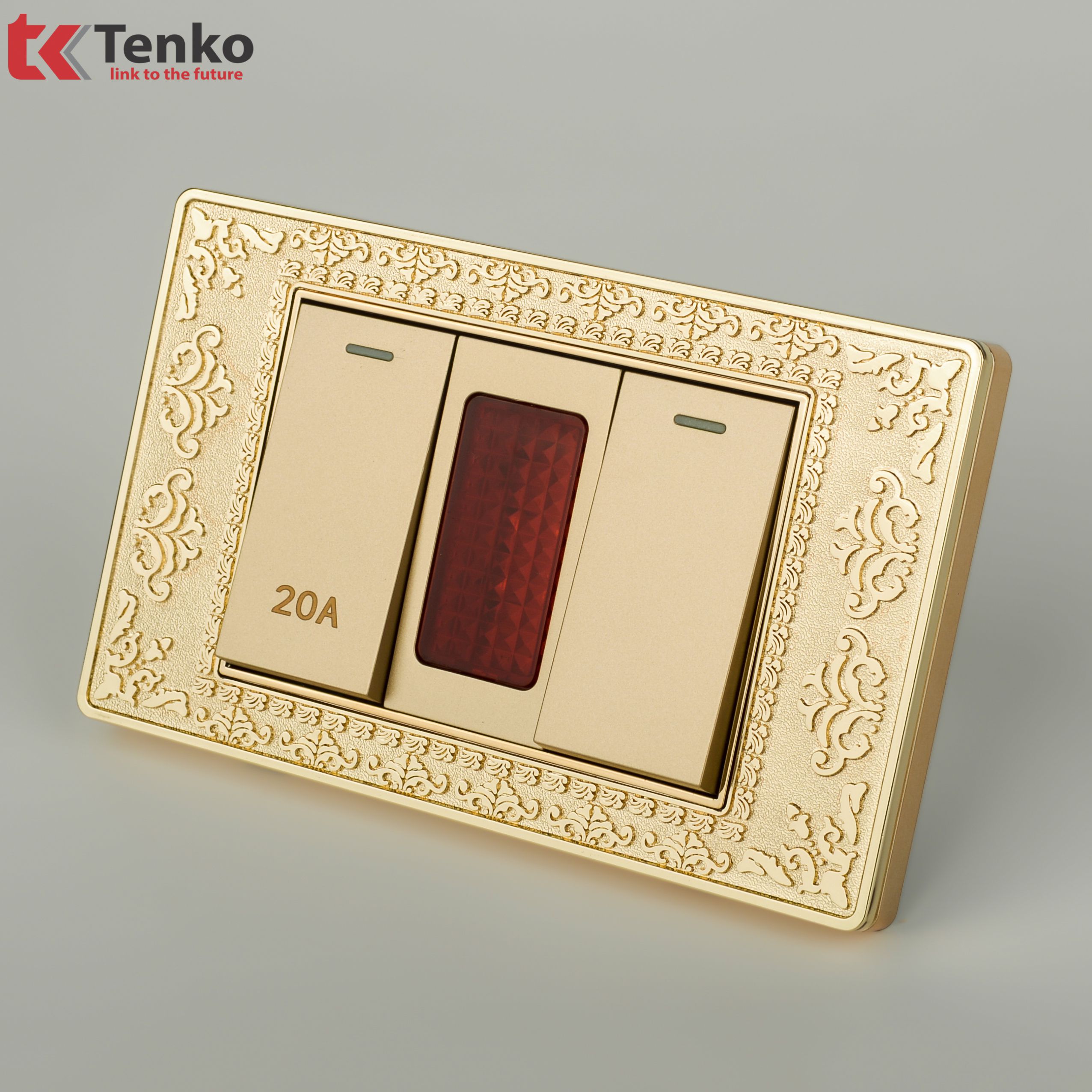 Bộ Công Tắc 20A  Mặt Hoa Văn Tân Cổ Điển TK-C8-081